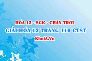 Giải Hóa 12 trang 110 Chân trời Sáng tạo
